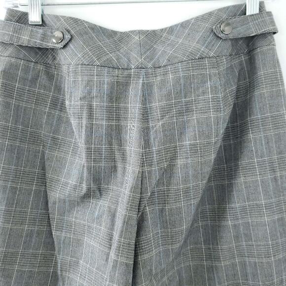 Style & Co Black Plaid Work Pants Trousers 4P Career Trousers Petite - Picture 2 of 7